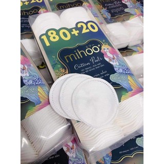 Bông tẩy trang Mihoo 180+20 Cotton Pad