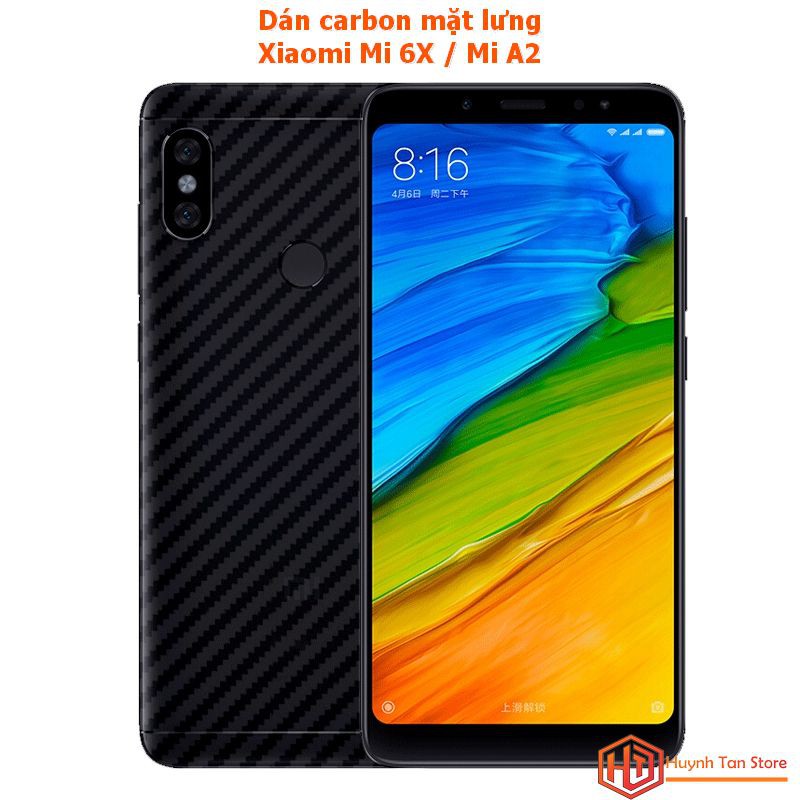 Dán lưng carbon Xiaomi Mi A2 / Mi 6X