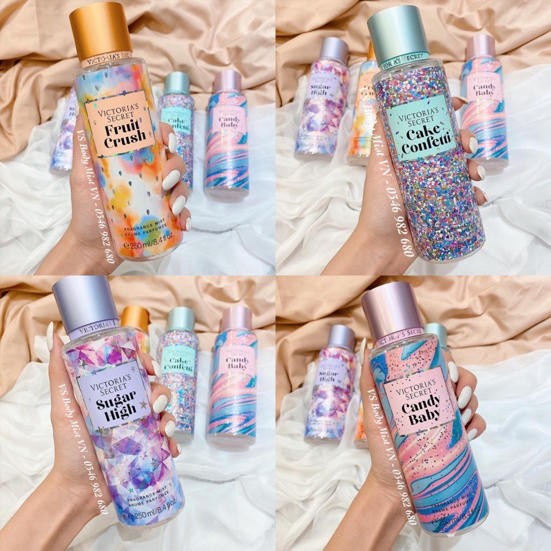 HÀNG CHÍNH HÃNG--XỊT BODY VICTORIA SECRET 250ML (INBOX LỰA MÙI)