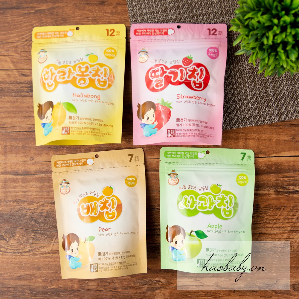 Trái Cây Sấy Lạnh Mom Cook cho bé ăn dặm