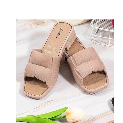 DÉP NỮ CAO SU DẺO ĐÚC LIỀN KHỐI ĐI MƯA ĐI BIỂN CAO 3CM