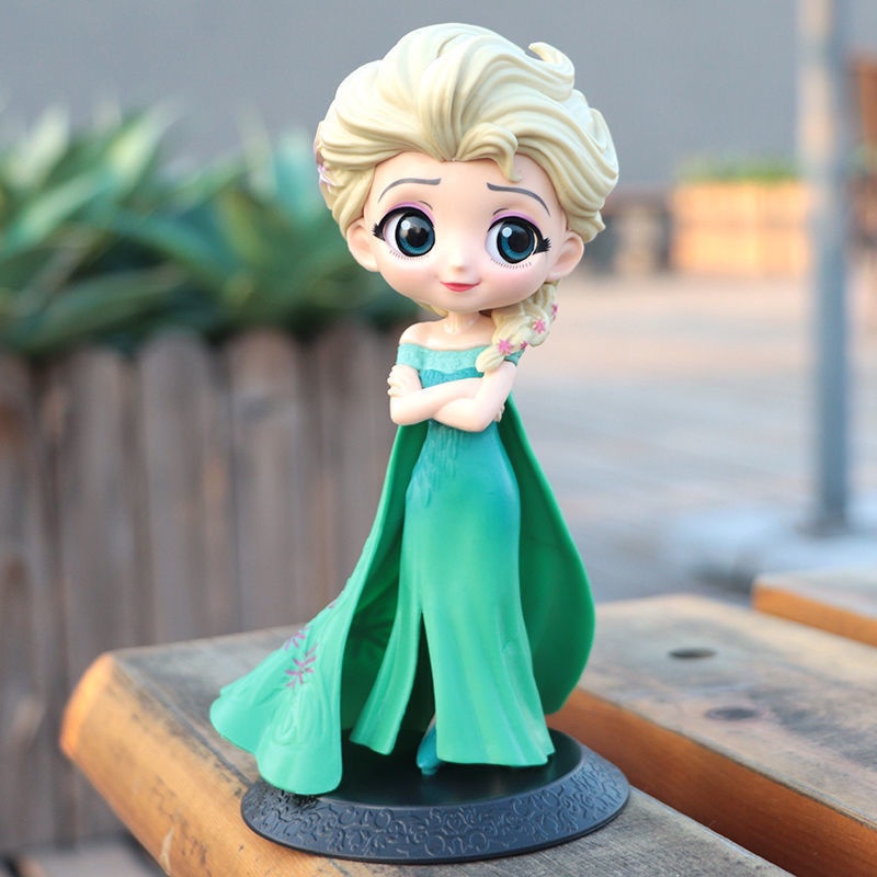 ♛Mô Hình Nhân Vật Elsa Và Anna Trong Phim Hoạt Hình Frozen Trang Trí Bánh Kem