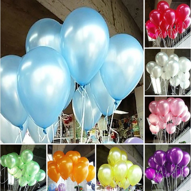 Bóng nhũ Trung Quốc size 9"  BỊCH 25c trang trí sinh nhật sự kiện