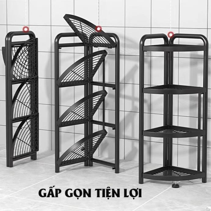 Kệ Góc Gấp Gọn CHIAN Thông Minh Cao Cấp - Thép Cacbon Sơn Tĩnh Điện Chống Gỉ Tuổi Thọ 10 Năm - Vững Chắc, Sang Trọng .