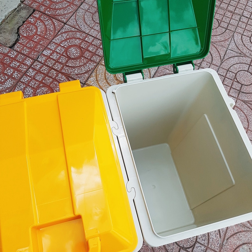 Thùng rác phân loại nhựa Hiệp Thành ( bộ 3 thùng rác 60 lít)