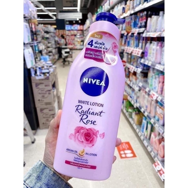 01 Chai Dưỡng Thể NIVEA EXTRA WHITE Chai To 525ml Có Vòi Thái Lan