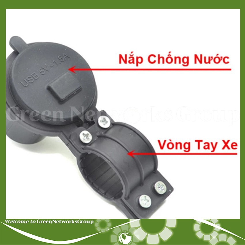 Sạc Điện Thoại Gắn Xe Máy ⚡Free Ship⚡ Sạc Nhanh Và Bền