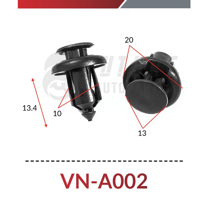 Vít nhựa, chốt nhựa cho dòng xe Honda part 1- Future Autoparts