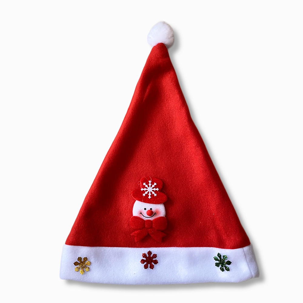 Nón Giáng Sinh ông già Noel mùa đông ấm áp bằng lông nhung cao cấp cho trẻ em và người lớn