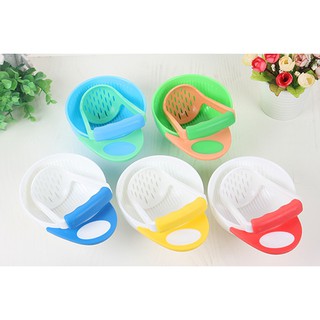Bộ dụng cụ chế biến đồ ăn dặm, nghiền thức ăn, rây cháo cho bé tập ăn dặm