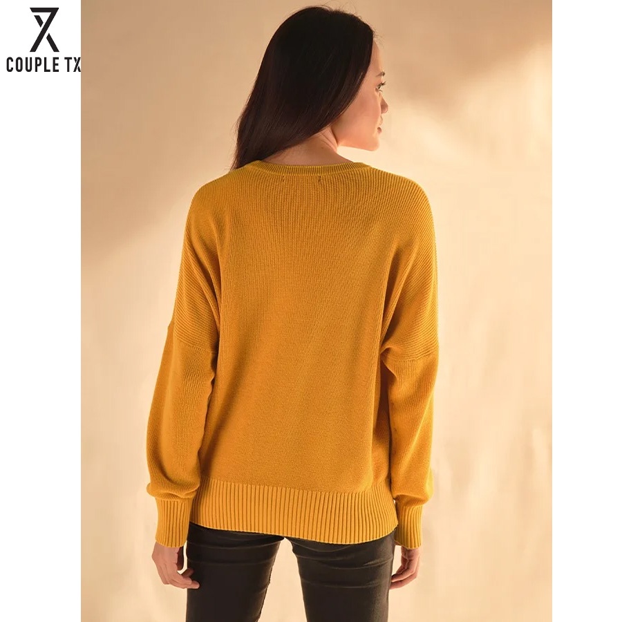 Áo sweater nữ Couple TX form oversize chất len dệt graphic kiểu pixel độc đáo WSW 2009