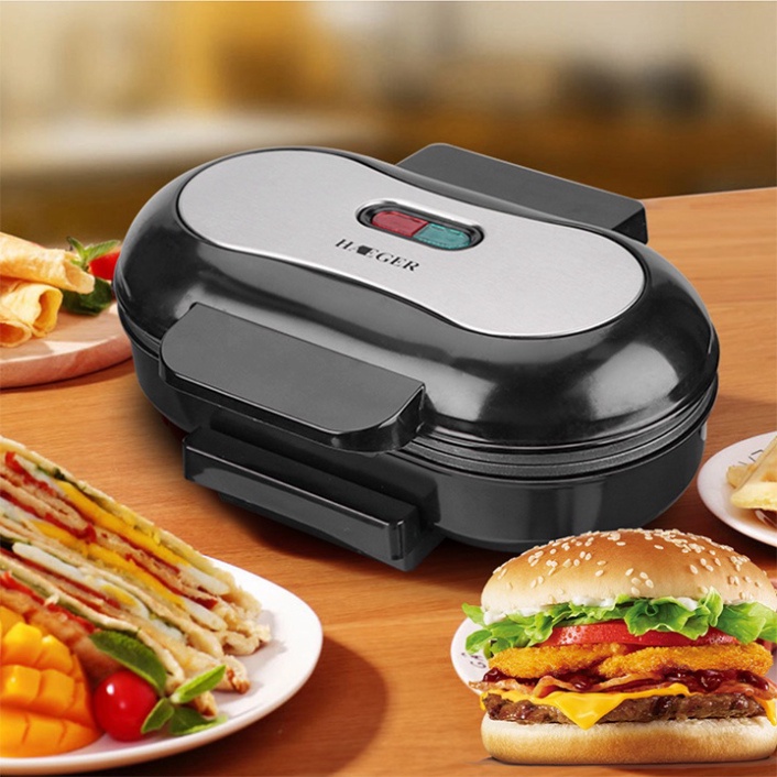 Máy làm bánh mì hamburger cao cấp có khay chưa dầu thừa