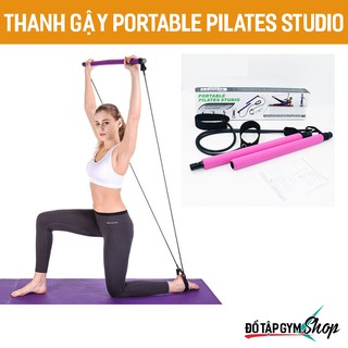Thanh gậy Portable Pilates Studio dụng cụ tập tay lưng ngực mông chân đùi toàn thân - dùng cho Yoga, Pilates