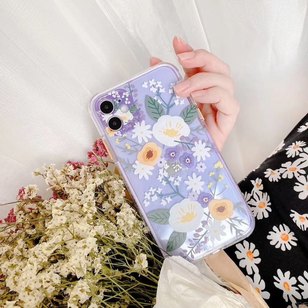 Korean flower 3D relief Case iPhone 11 Pro Promax X XS XR XSmax 6 6s 7 8 plus Phone Case COD | BigBuy360 - bigbuy360.vn