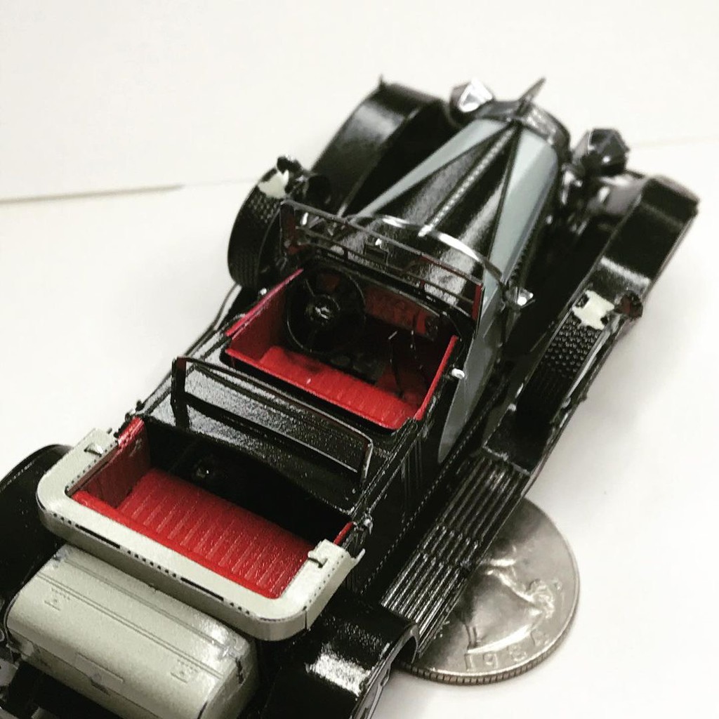 Mô hình 3D kim loại lắp ráp siêu xe sang Duesenberg Model J 1935, Mô hình lắp ráp 3D thép không gỉ cao cấp- Chưa Lắp