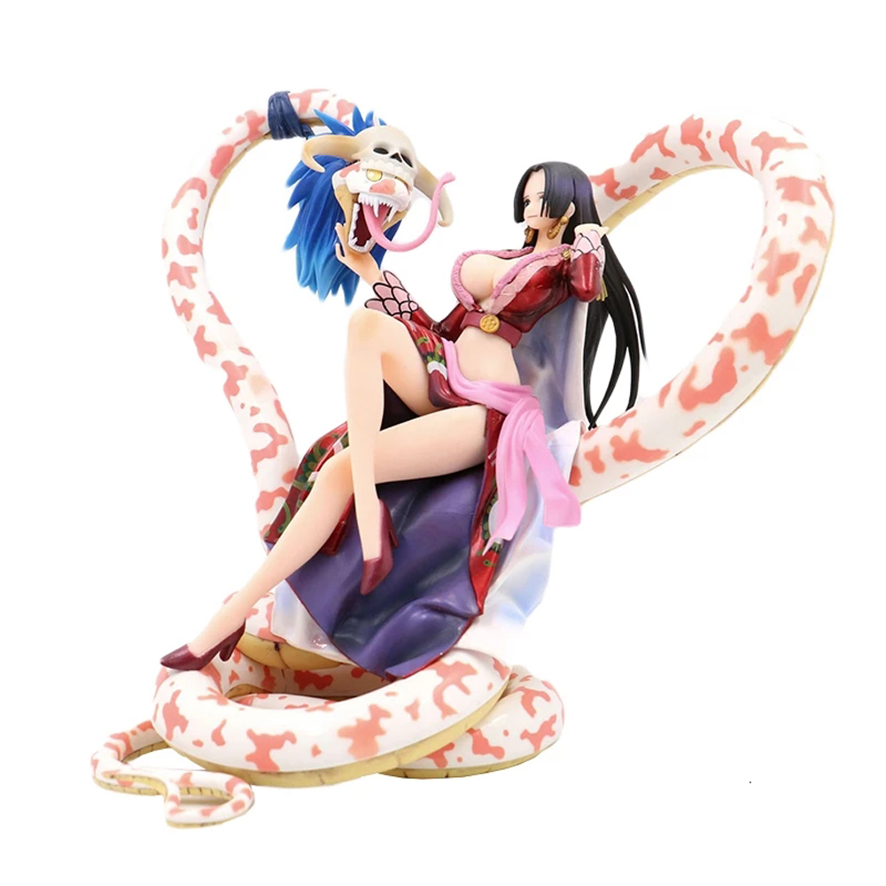 USNOW Collectible Hancock Figure PVC Action Figure Boa Hancock Anime with Snake Model Toy 21cm Luffy Wife