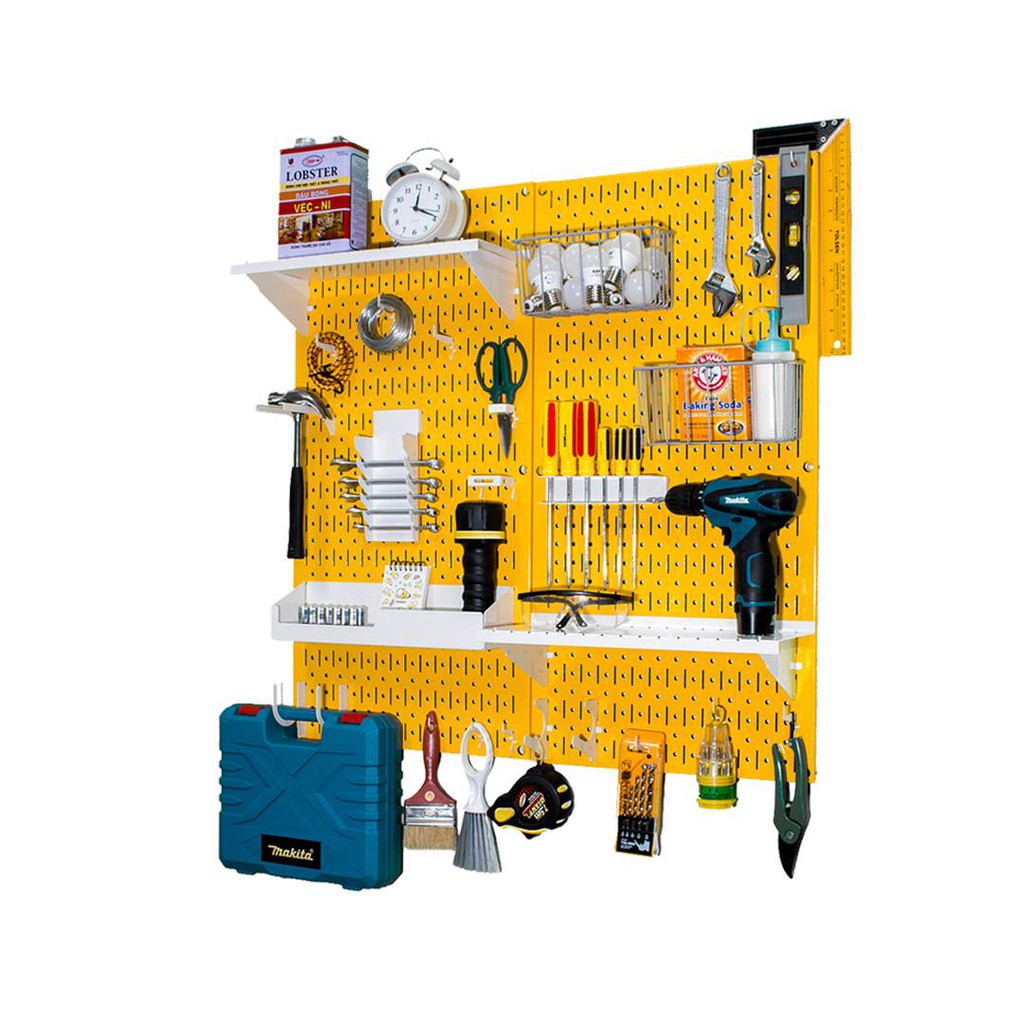 Bảng Treo Đồ Nghề Pegboard Cơ Khí D1 Yellow - Lưu Trữ Trưng Bày Dụng Cụ Sửa Chữa Thông Minh Dễ Tìm Kiếm