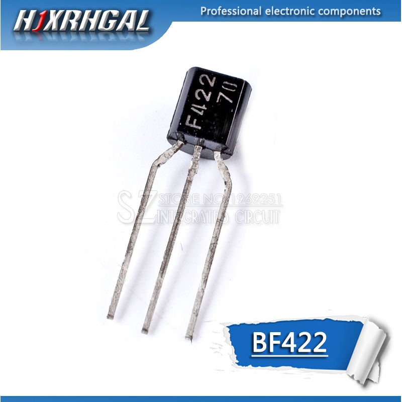 Bộ 100 ống bán dẫn 3 cực BF422 TO-92 422 TO92 chất lượng cao
