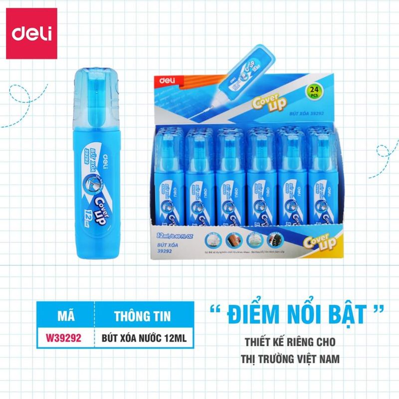 Bút xoá 12 ml Deli - 1 chiếc - 39292