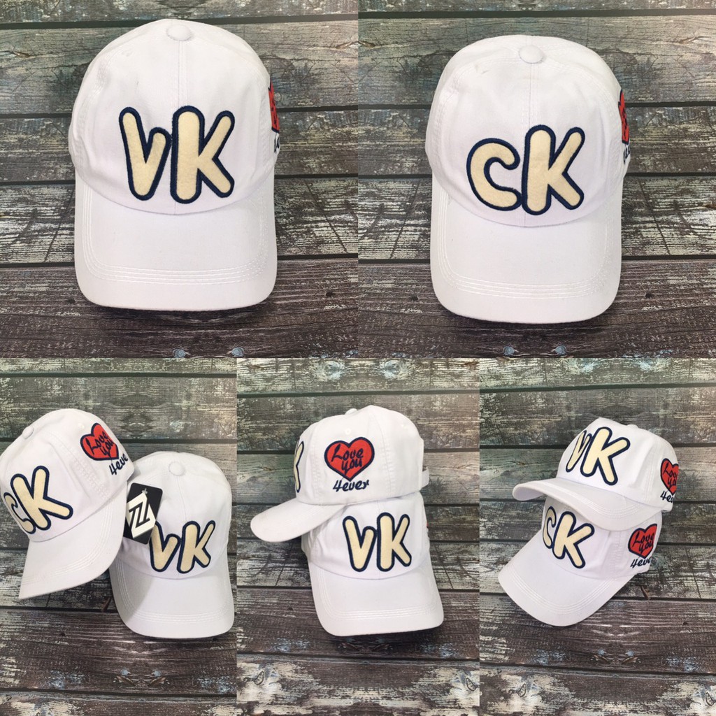 Nón kết cặp đôi VK - CK, mũ tình nhân dành cho nam nữ ( 2 cái)