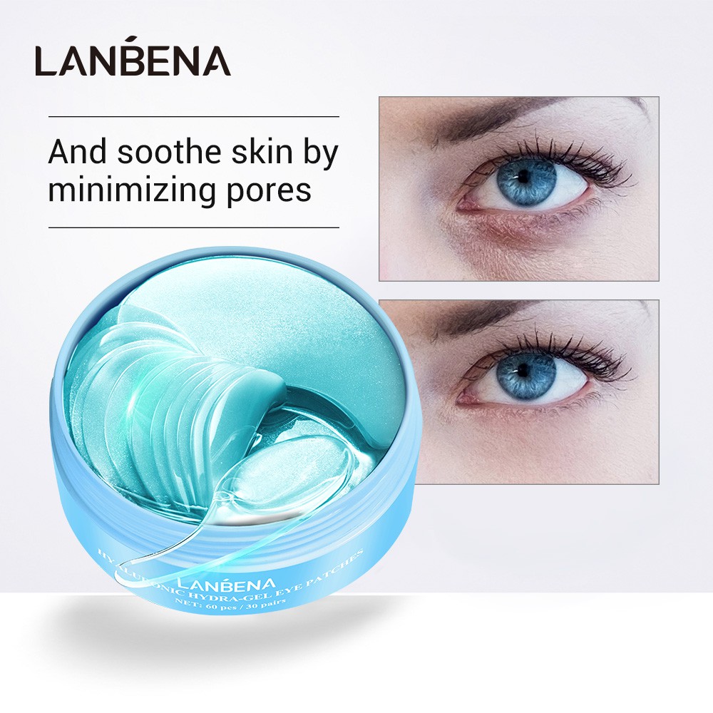 Hộp 60 Miếng Mặt Nạ LANBENA Chứa Collagen Axit Hyaluronic Làm Trẻ Hoá Vùng Da Mắt