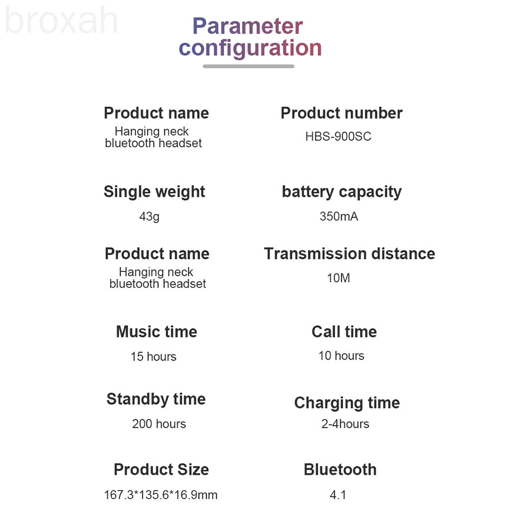 Bộ Tai Nghe Bluetooth Không Dây Hbs900S Chuyên Dụng Kèm Phụ Kiện