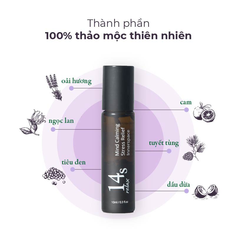 Tinh Dầu Lăn 14S Relax 10ml Giúp thư giãn & ngủ ngon - Hàng chính hãng