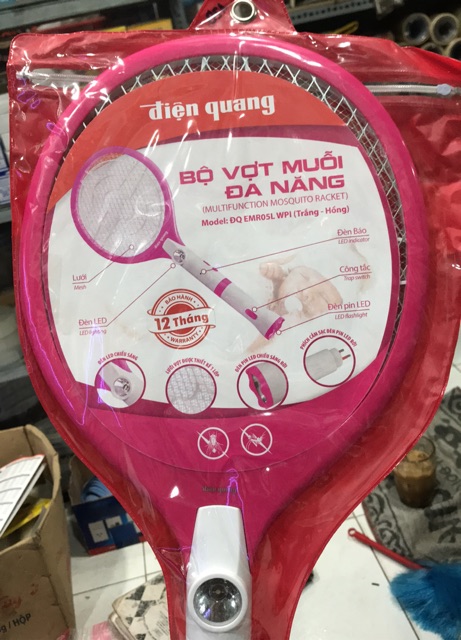 Vợt muỗi Đa Năng Điện Quang tặng kèm bút thử điện