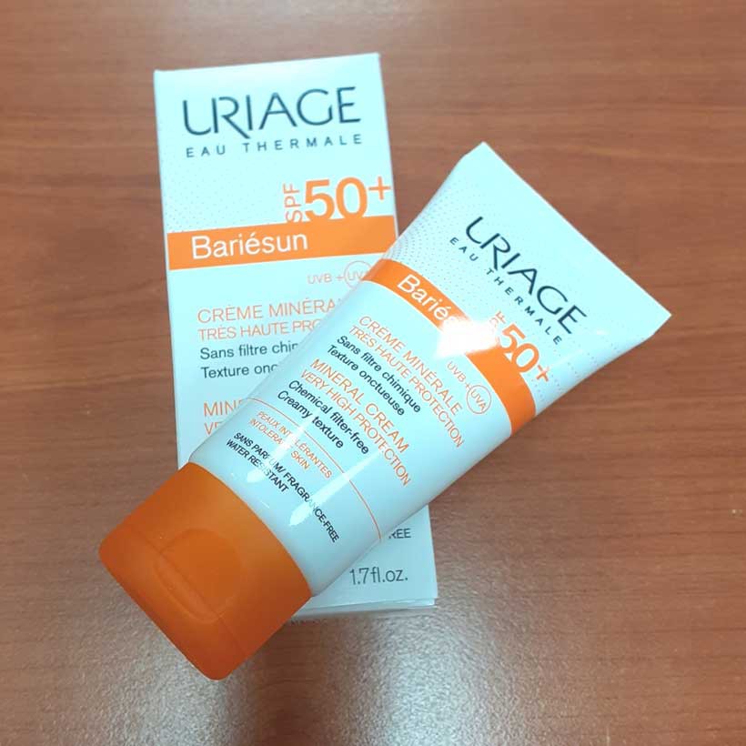 [Quà tặng] Kem chống nắng bảo vệ da tối đa Uriage Bariésun SPF 50+ Crème Minérale 50ml