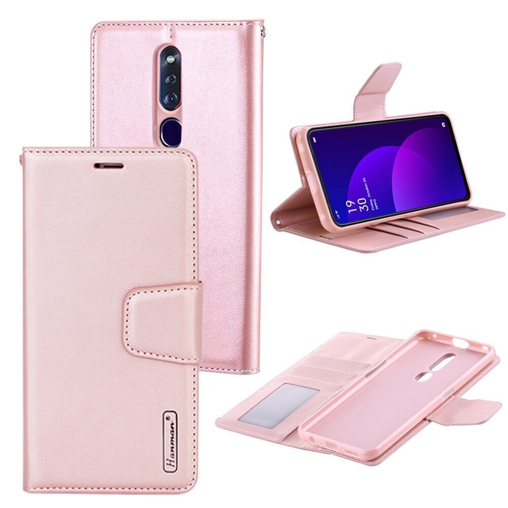 [FreeShip] Bao da dạng ví Oppo F11 Pro  hiệu Hanman cao cấp, ngăn đựng thẻ ATM tiền tiện lợi