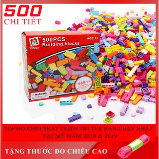 Đồ chơi xếp hình 500chi tiết- Đồ chơi lắp ghép phát triển trí tuệ trẻ