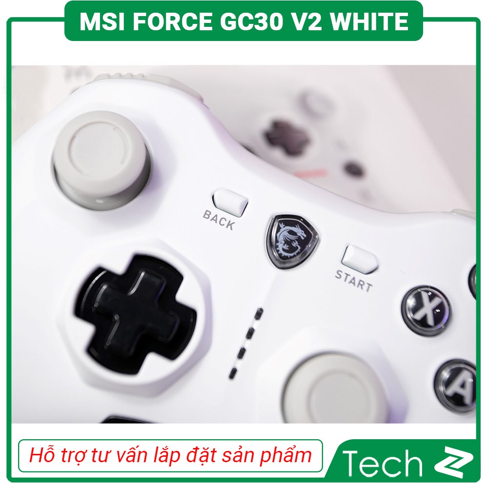 Tay cầm chơi game không dây MSI Force GC30 V2 Màu Trắng