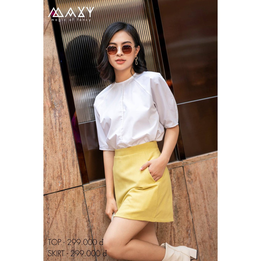Áo nữ kiểu rút dây sau lưng drawstring top Maxy Workshop