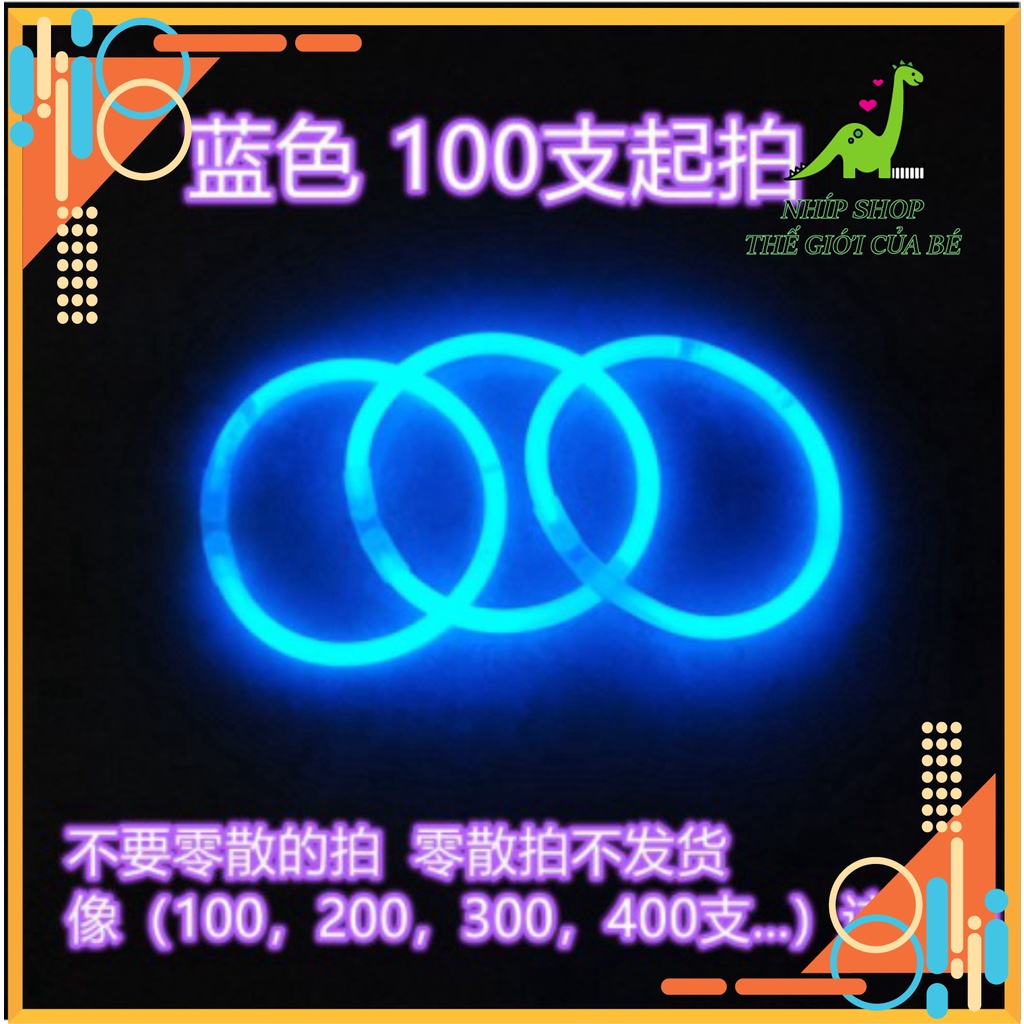Que phát sáng  nhiều màu - Vòng tay dạ quang lightstick có đầu nối