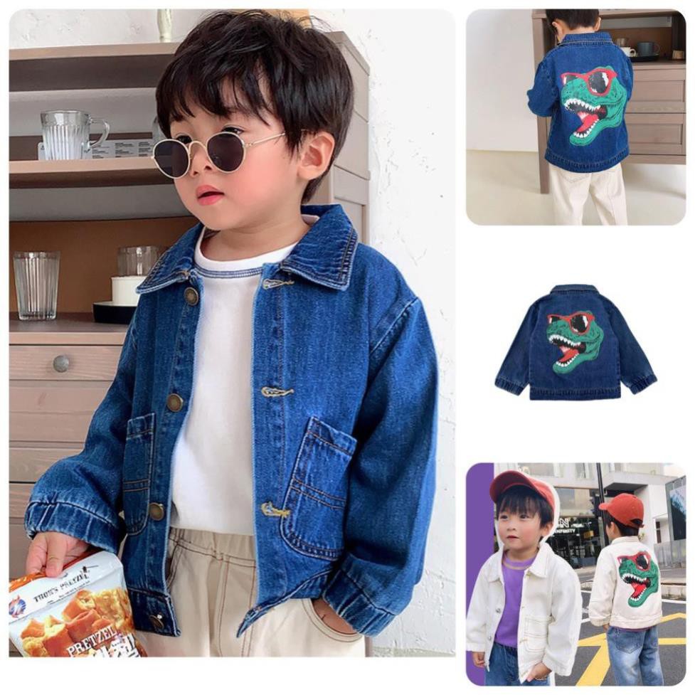 IAK18 Size 90-130 (9-27kg) Áo khoác Jean cho bé, hiệu Hàng Quảng Châu Thời trang trẻ em