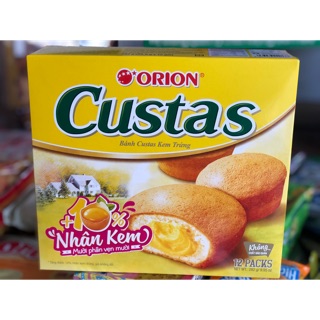 Bánh Custard Orion nhân kem 12 cái