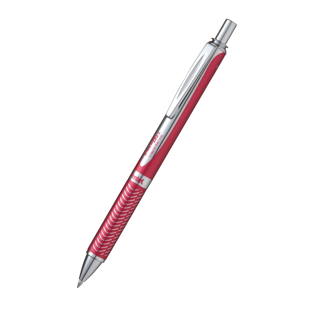 [Tặng 1 ruột] Bút Ký Cao Cấp Pentel mực gel xanh 0.7mm BL407 - Mạ bạc kèm hộp sang trọng