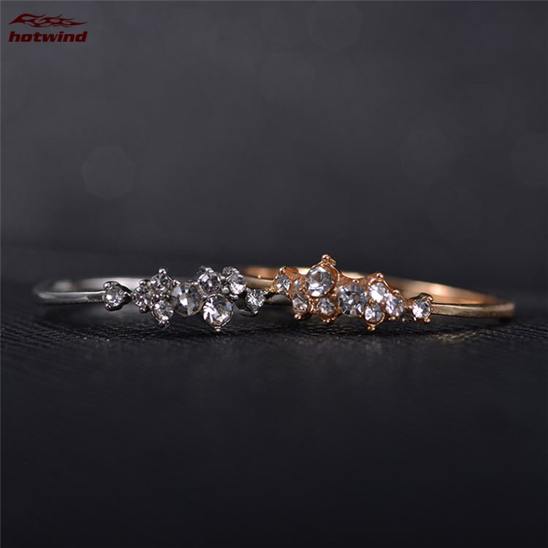 Nhẫn đeo ngón tay thiết kế đính đá nhiều mẫu tùy chọn thời trang