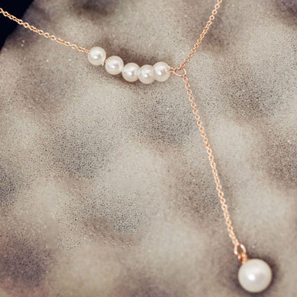 AROMA Vòng cổ Dáng Dài Phong Cách Hàn Quốc Đơn Giản Cho Nữ