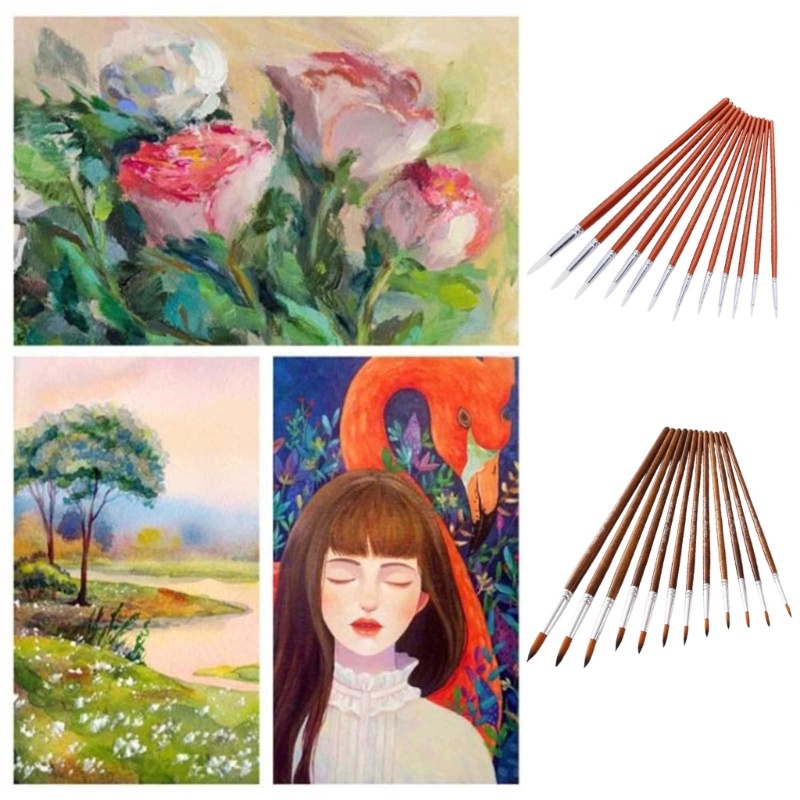 Bộ Cọ Vẽ Màu Nước Acrylic Chuyên Dụng