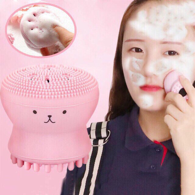 Cọ ,mút rửa mặt bạch tuộc có hộp | BigBuy360 - bigbuy360.vn