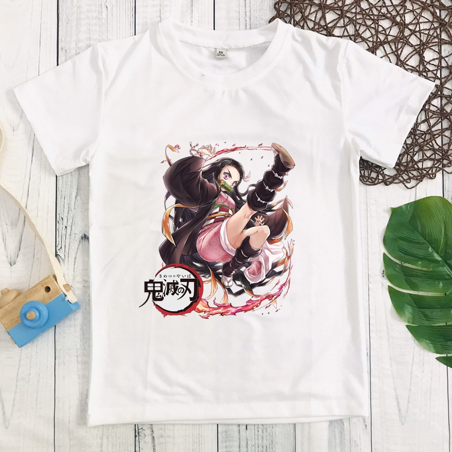 Áo thun in hình Kimetsu No Yaiba - thanh gươm diệt quỷ bé trai siêu ngầu