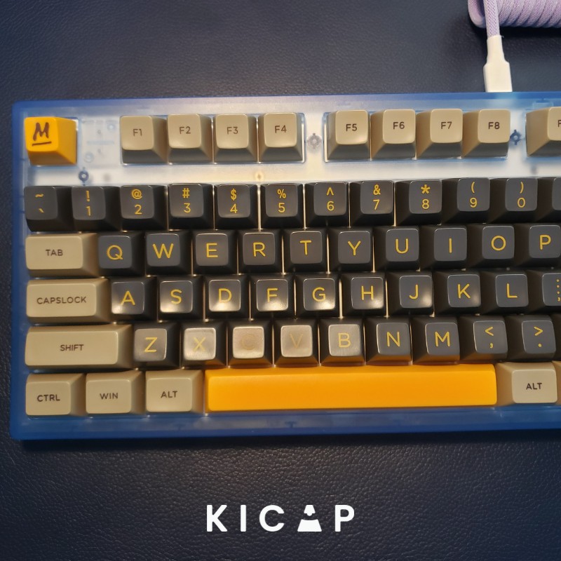 Bộ keycap SA Màn hình vàng tráng men - Kicap