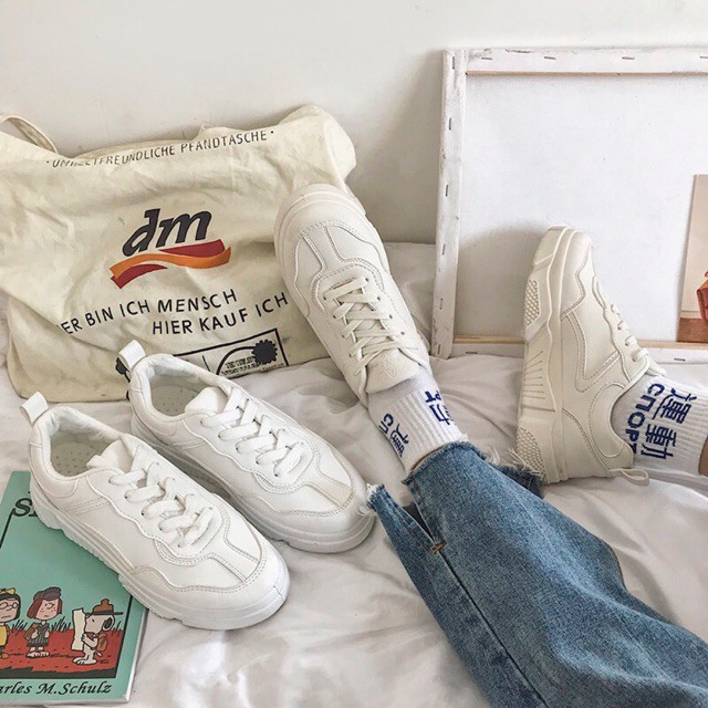 ORDER GIÀY SNEAKER TRẮNG ULZZANG