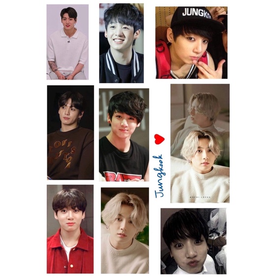 Combo sticker BTS theo từng thành viên siêu mlem mlem cute phô mai que