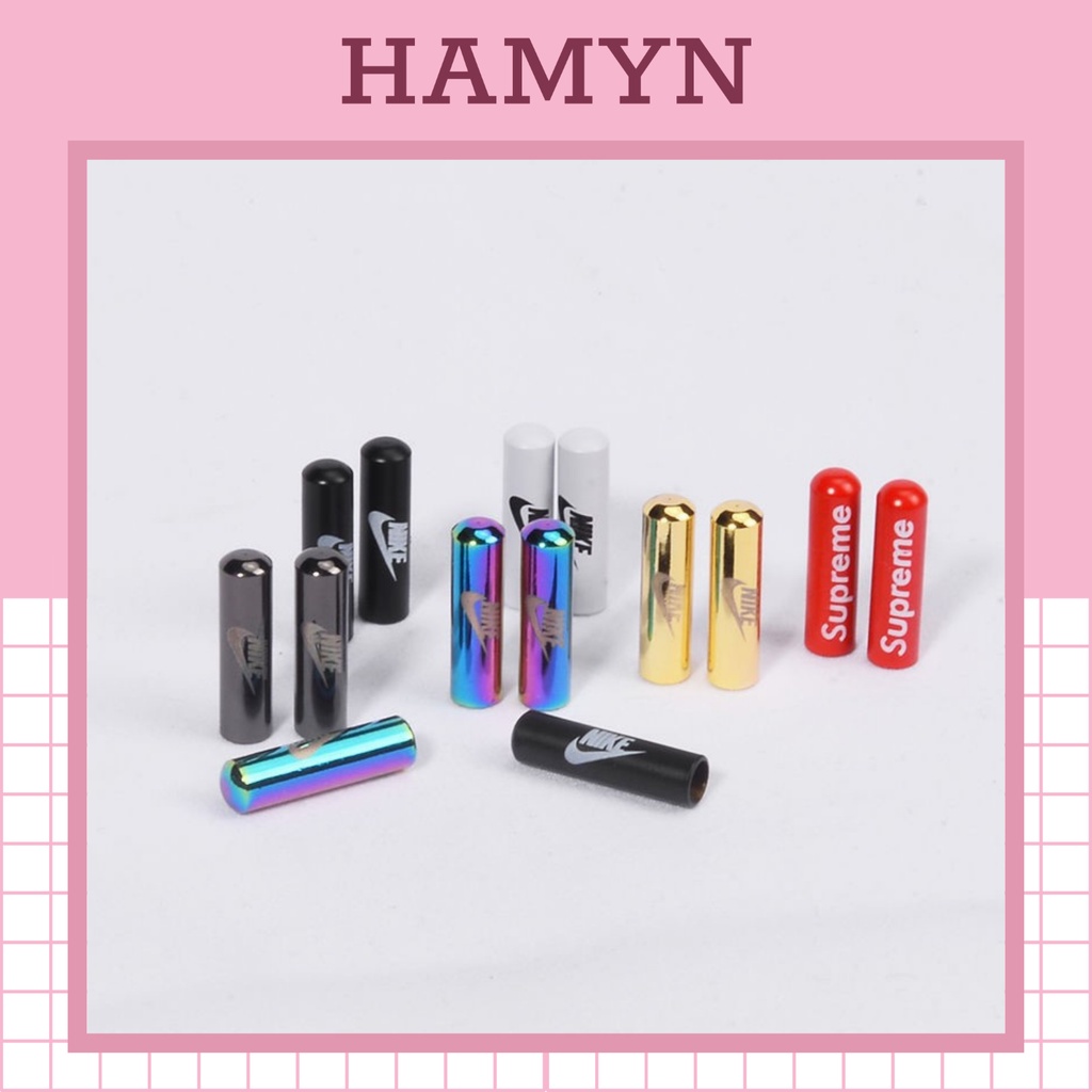 Tips bọc dây giày chất liệu kim loại nhiều màu không hoen gỉ HAMYN