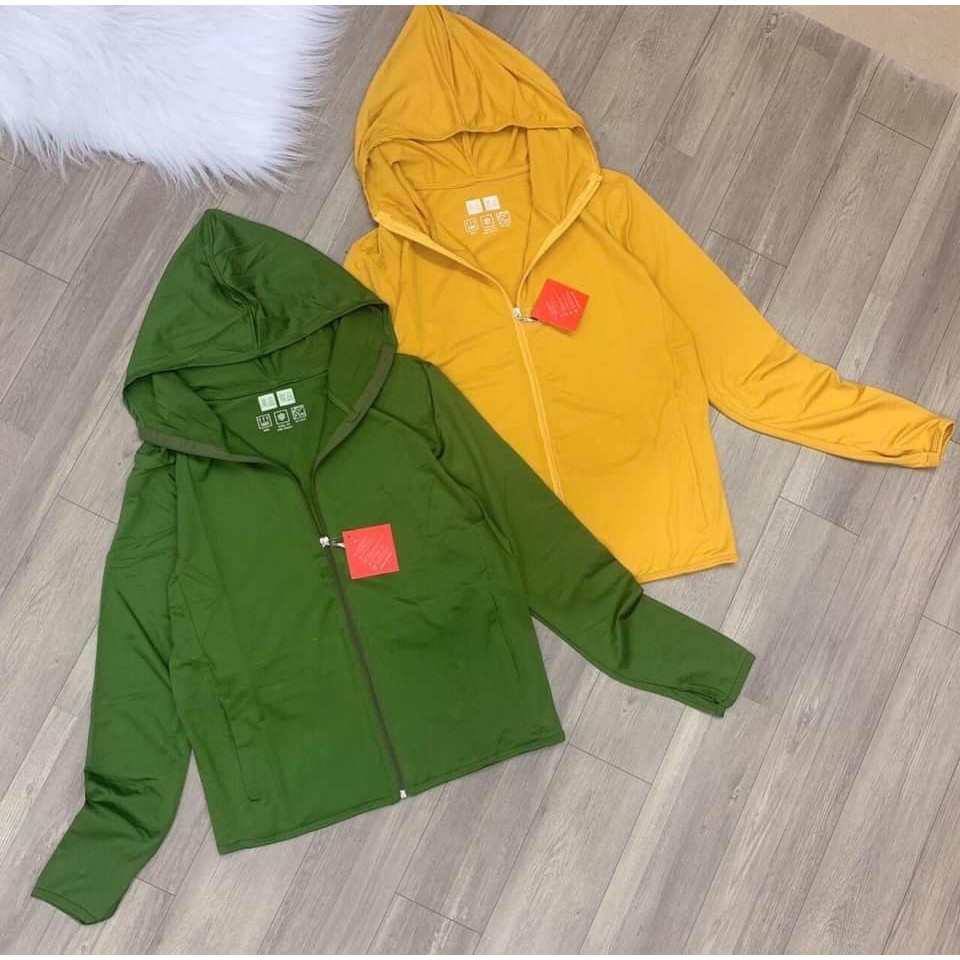 ÁO KHOÁC UNI MÀU VÀNG 6 TÚI Size XXL