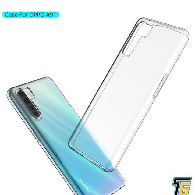 Ốp lưng silicon dẻo trong suốt OPPO A91 2020