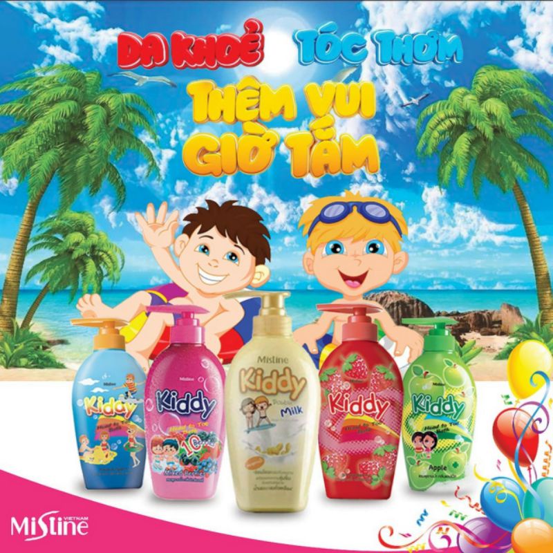 Sữa Tắm Gội Trẻ Em KIDDY Thái Lan