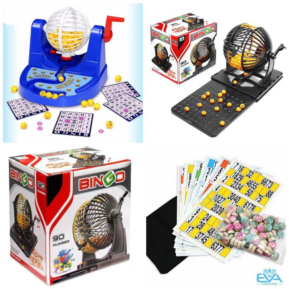 BỘ LÔ TÔ QUAY LỒNG NHỰA BINGO 90 SỐ, BỘ GIẤY, BỘ LỒNG SẮT 75 SỐ